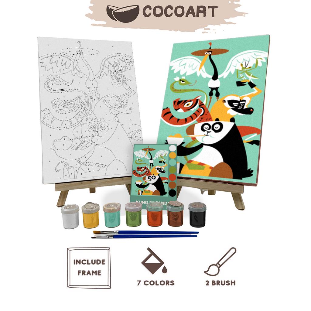 

Paint By Number Kit [ Kung Fu Panda ] - Cocoart.id I Kanvas 30 x 20 cm