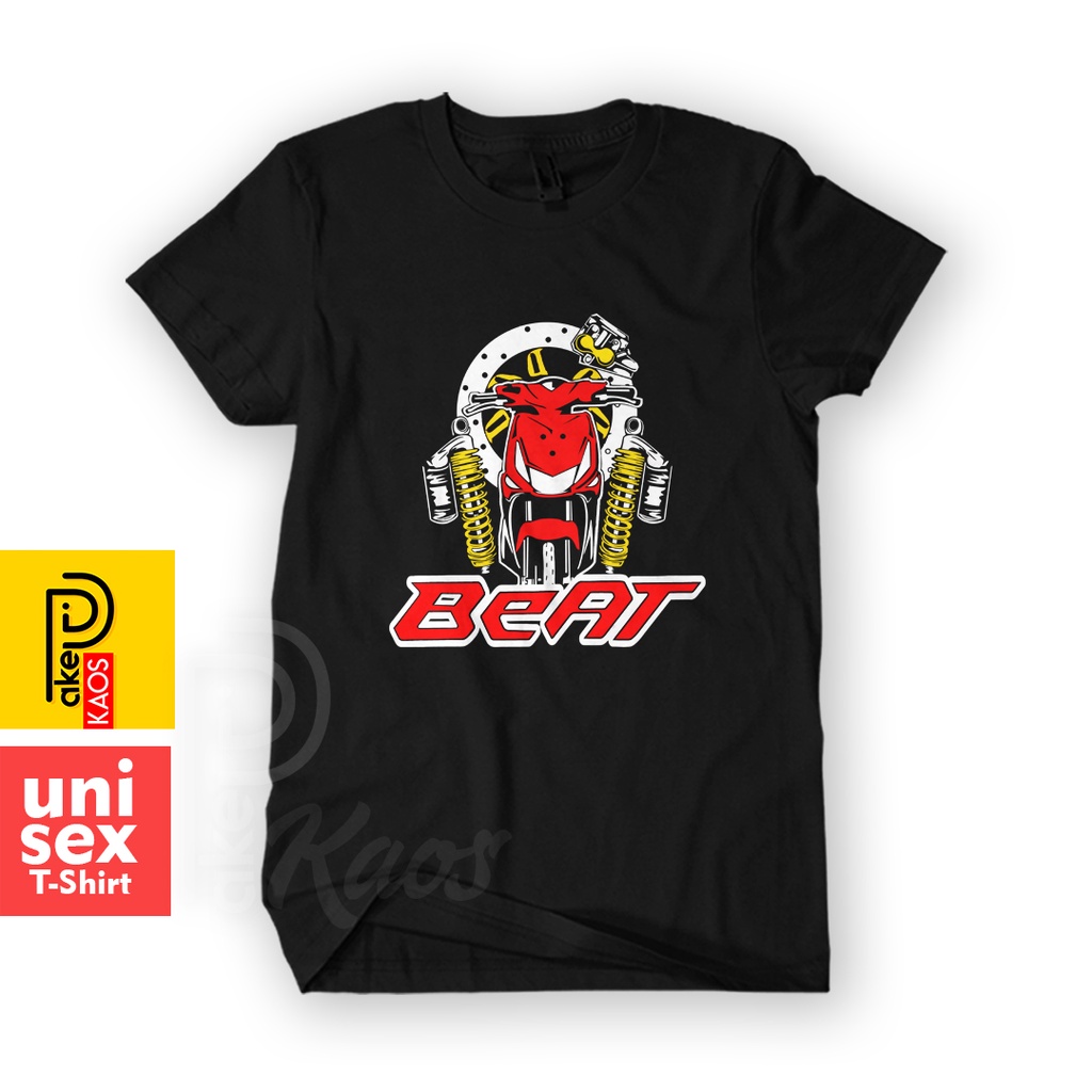 PakeKaos - Kaos HONDA OLD BEAT KARBU 110CC Cotton 30s Distro Baju Otomotif Motor Racing Pria Wanita 