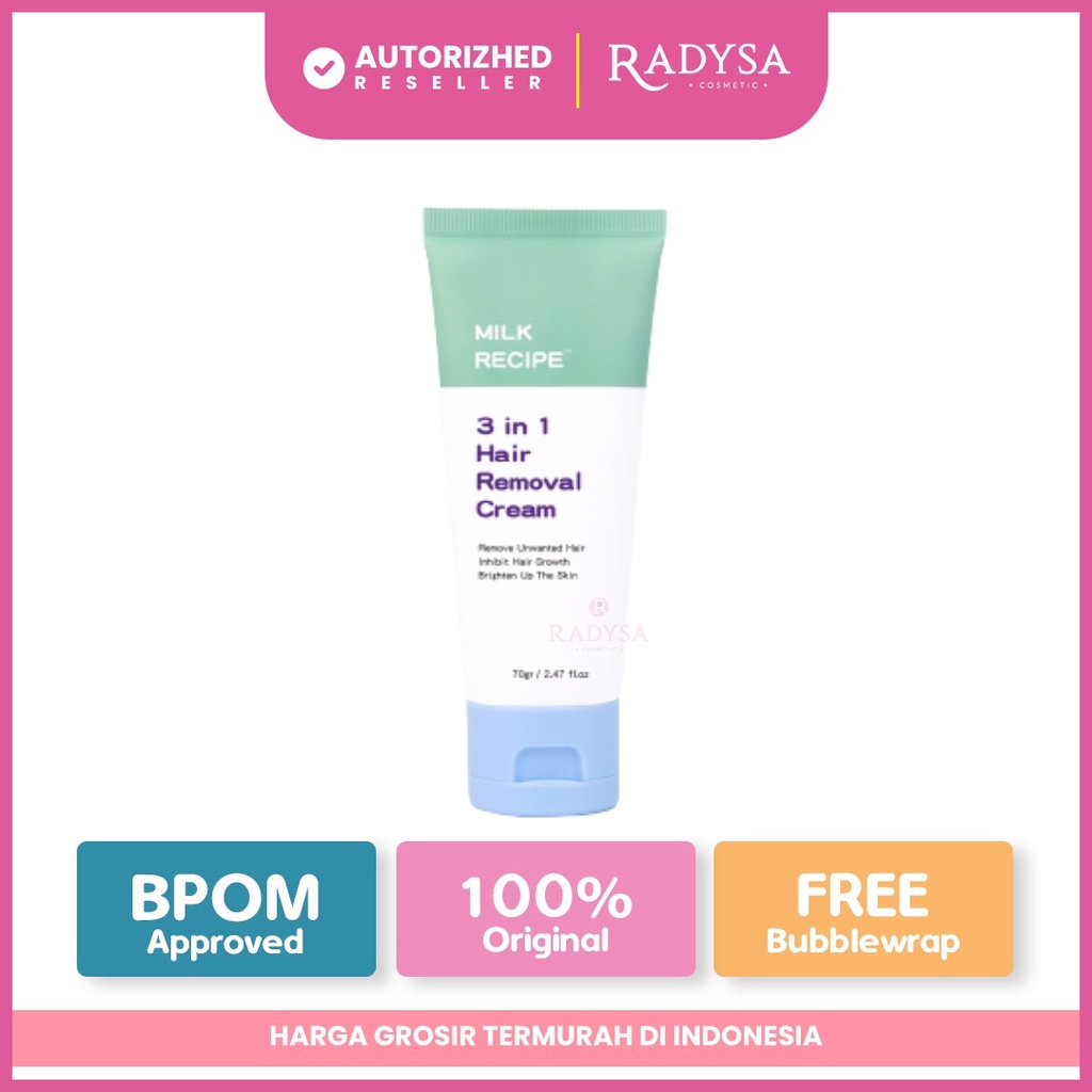 RADYSA - Milk Recipe 4 in 1 Hair Removal Cream Krim Penghilang &amp; Perontok Bulu
