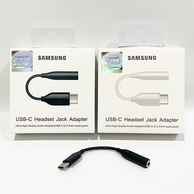 SAMSUNG USB TYPE C HEADSET JACK ADAPTER AUDIO HANDSFREE CONVERTER AUDIO JACK 3.5 MM ORIGINAL 100%