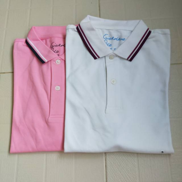 KAOS WANITA GIORDANO POLO ORIGINAL SiZE S Ori