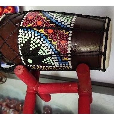 Terbaik.. kendang mainan motif 20cm dan 25cm kendang pentas kendang mainan barongan caplokan reog ga