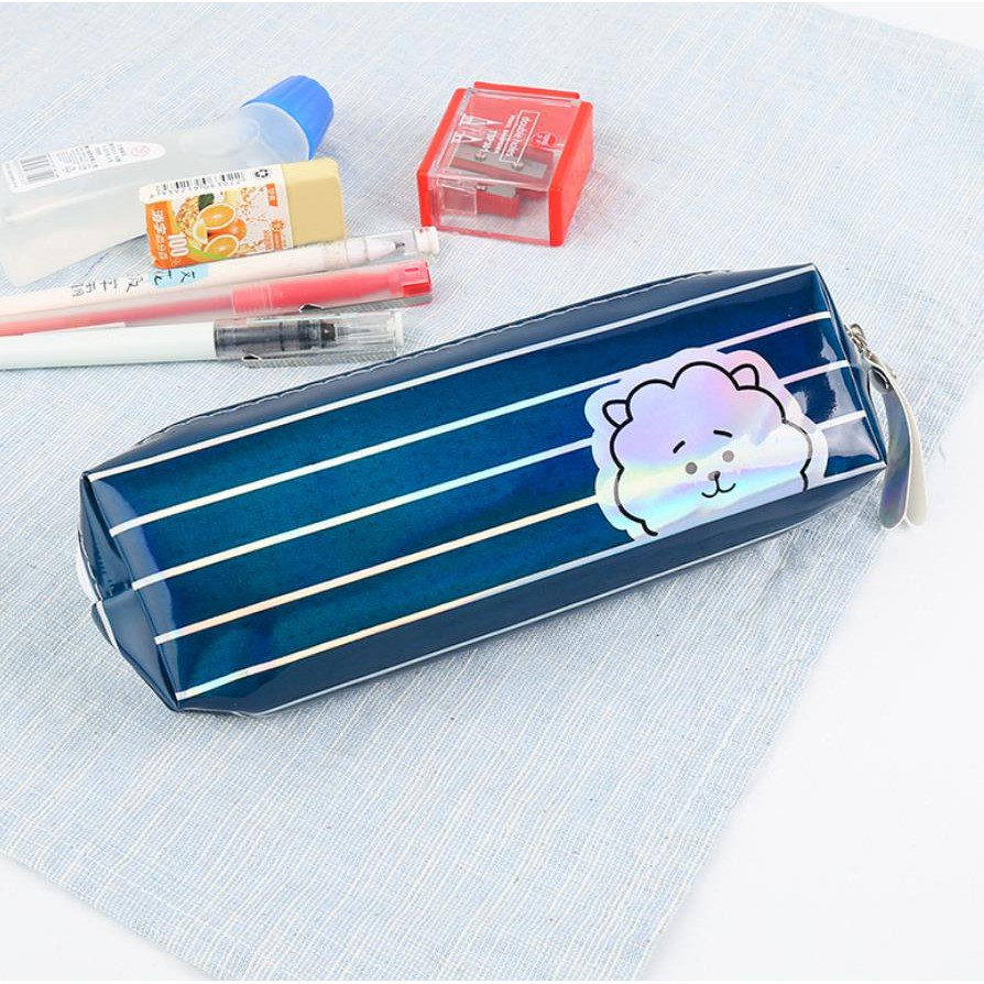 KOTAK PENSIL MOTIF BTS BT21 LUCU UNIK / KOTAK PULPEN / TEMPAT ALAT TULIS QQ167-KP RJ