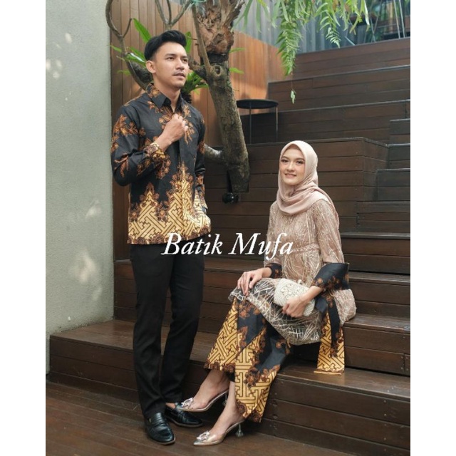 Kebaya batik couple MAHESWARI Tunik Latte | kebaya lamaran