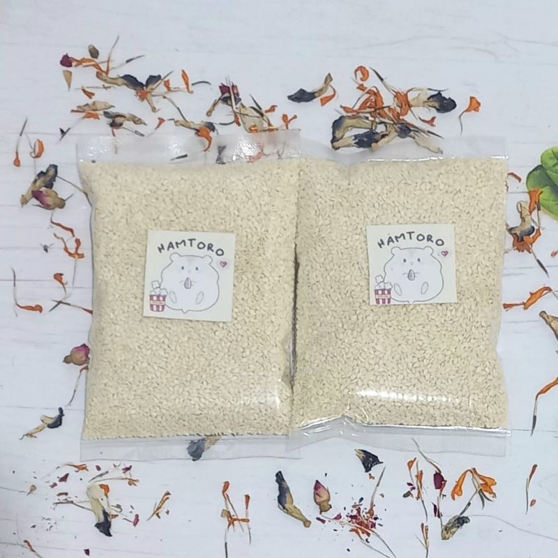 Wijen Putih White Sesame 100g  Snack Hamster