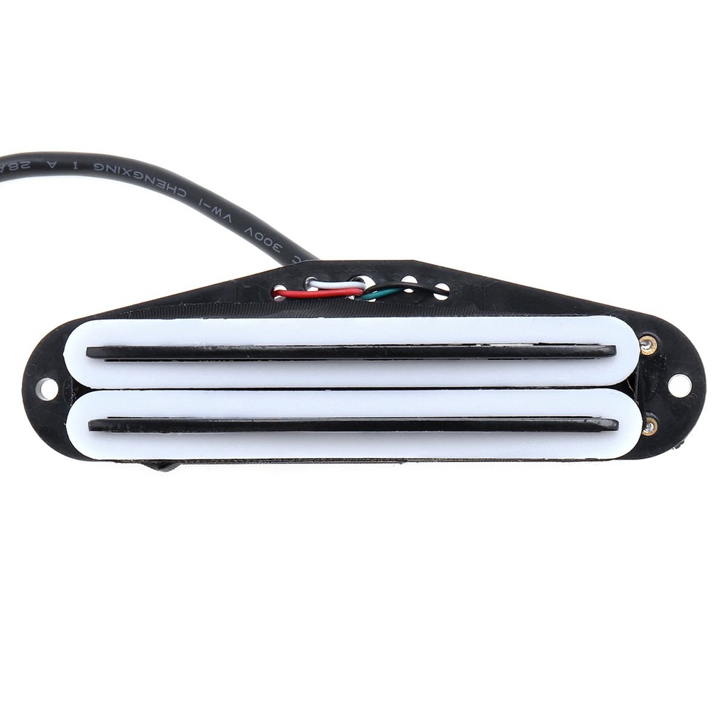 1pc Pickup Humbucker Dual Rail Single Coil Dengan 4 Kabel Untuk Coil Tapping Gitar Elektrik