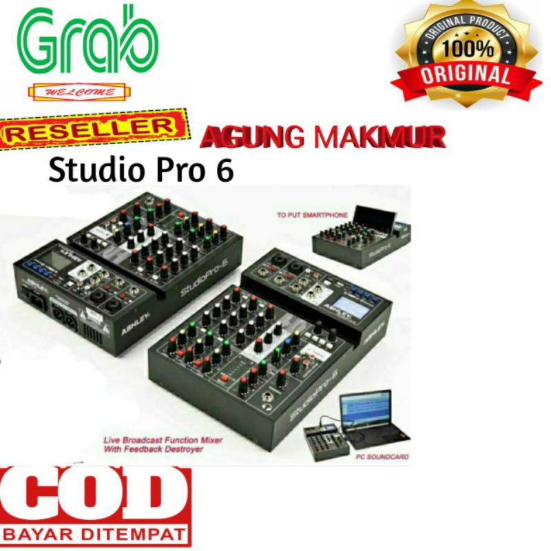 Mixer audio ashley studio pro 6 original ashley