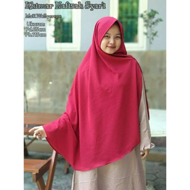 Khimar Pet Syar'i Wollycrepe / Syar'i Wollycrepe lembut