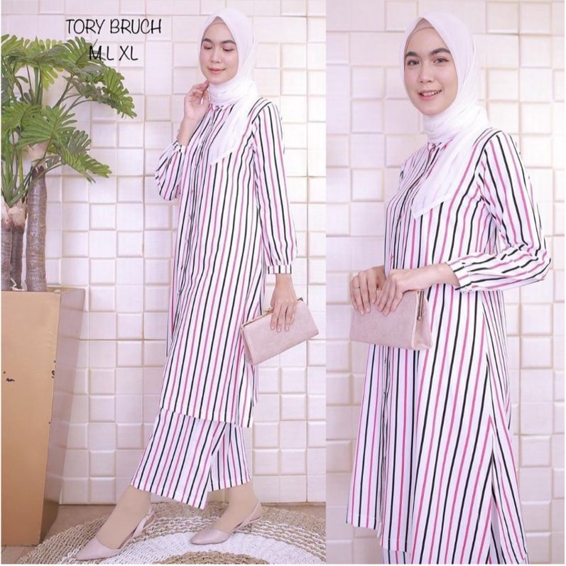 SET LONG TUNIK SALUR BY KAMARI