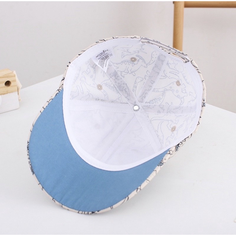 3-8 tahun Topi Baseball Anak Laki Laki Perempuan Unisex Motif Dino Print / Baseball Hat Cap Kid