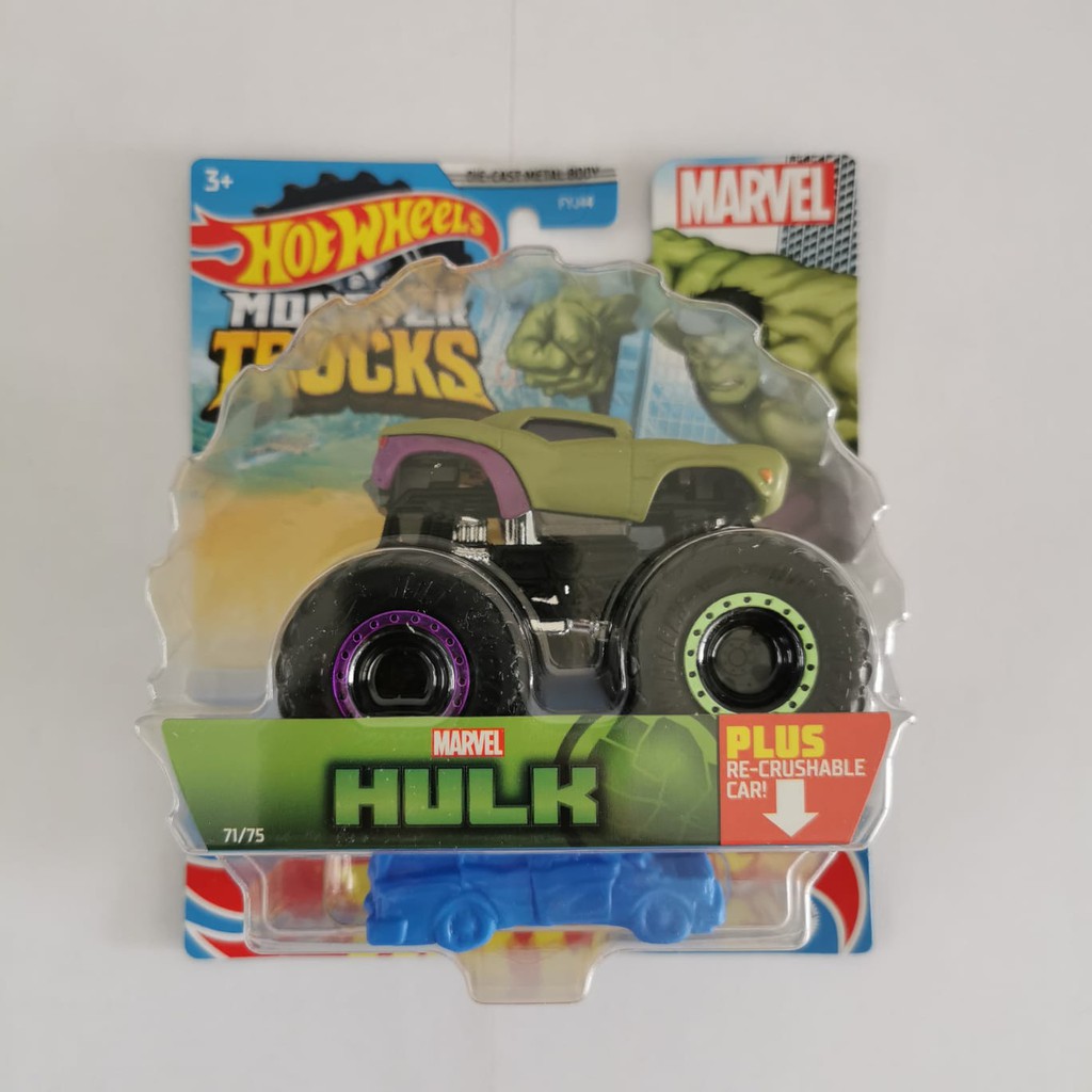 HOT ITEM | HULK Hot Wheels Monster Trucks Diecast Mobil Mainan Skala 1:64 HW Hotwheels