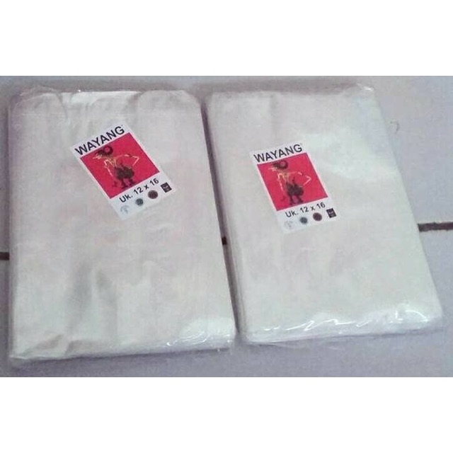 Plastik PP Wayang 12 x 16 - Plastik Bening - Laundry - Lembaran