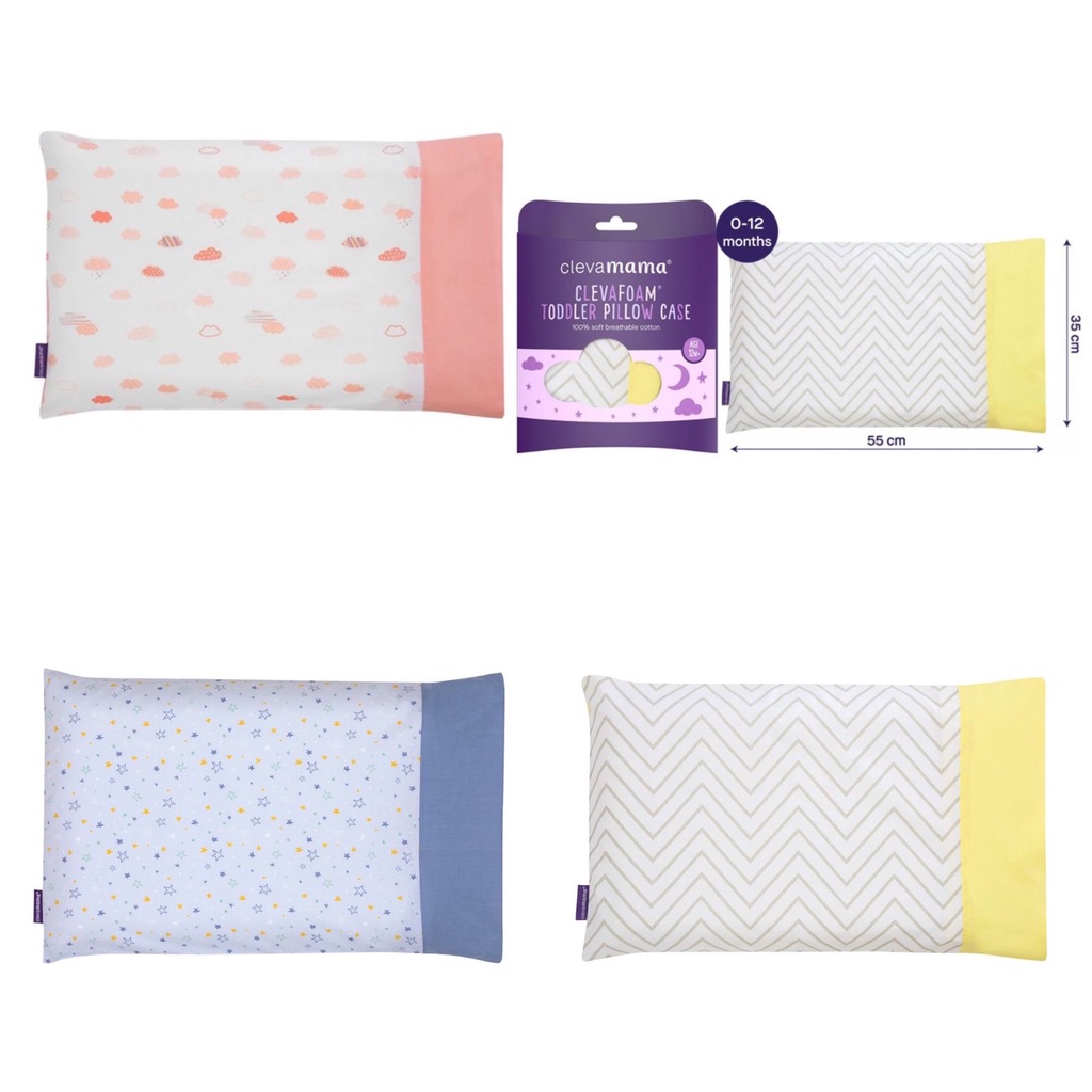 Castle - Clevamama Baby Toddler Pillow Case - Sarung Bantal Bayi 12 Bulan + - Sarung Bantal