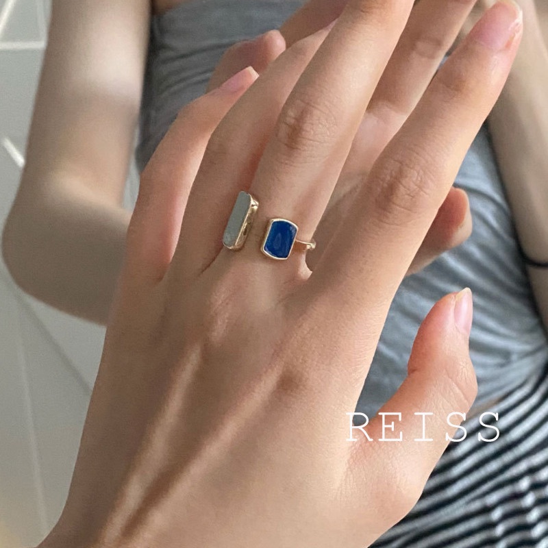 Retro Ring Simple Fashion Geometric Open Index Finger Ring For Women Rings Cincin Jari Telunjuk Model Terbuka Bentuk Geometris Gaya Retro Untuk Wanita