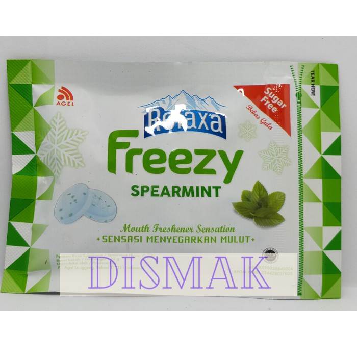 Permen Relaxa Freezy Spearmint