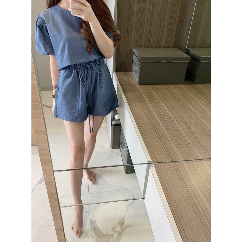 Setelan Ndudshop Set Kode 2266 Denim