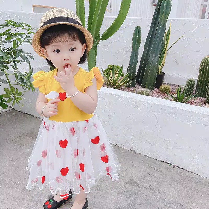 gos  C3 DRESS IMPORT WINGS FLY 819 EBV Baju Dress Anak Perempuan Import