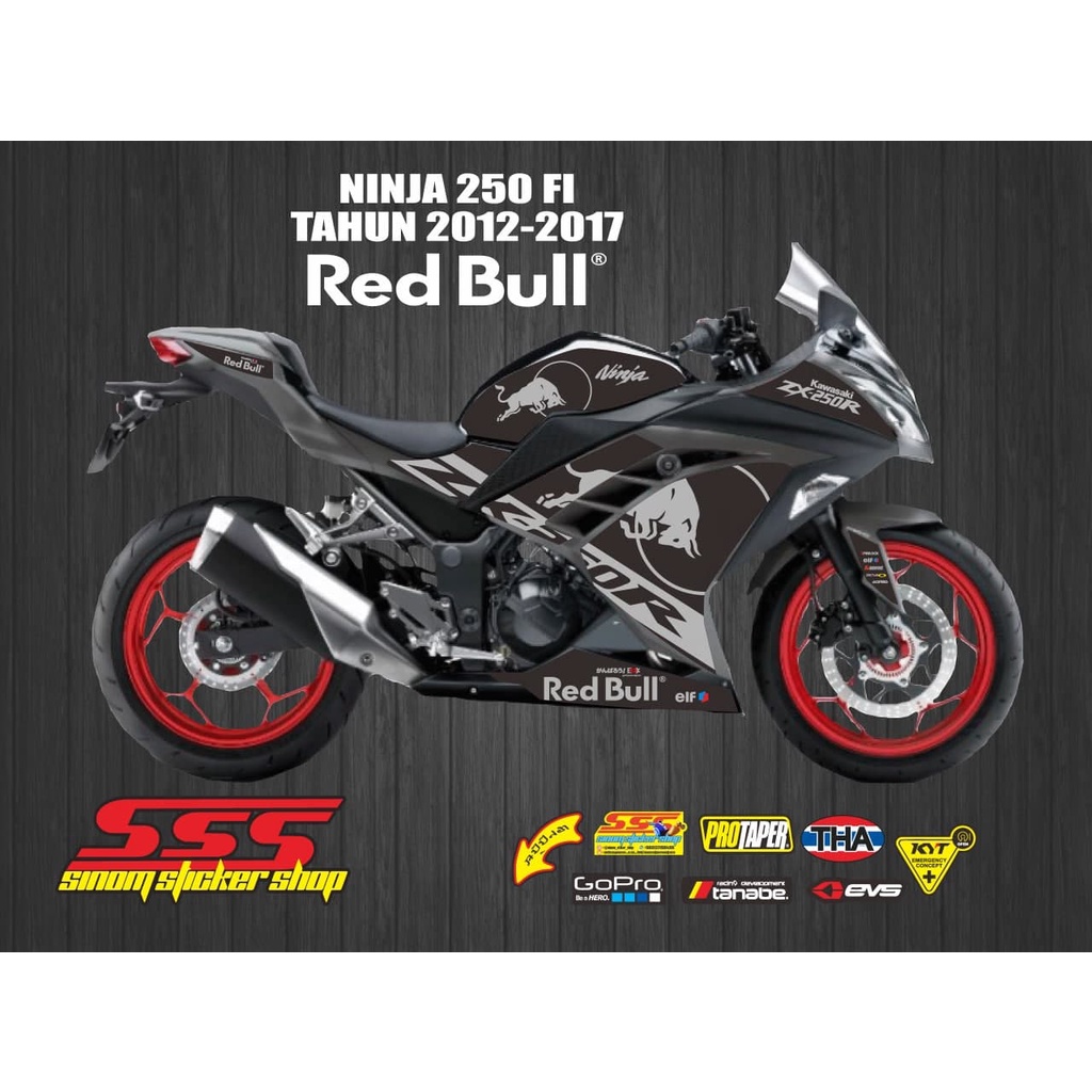 Striping Decal Ninja 250 FI RedBull