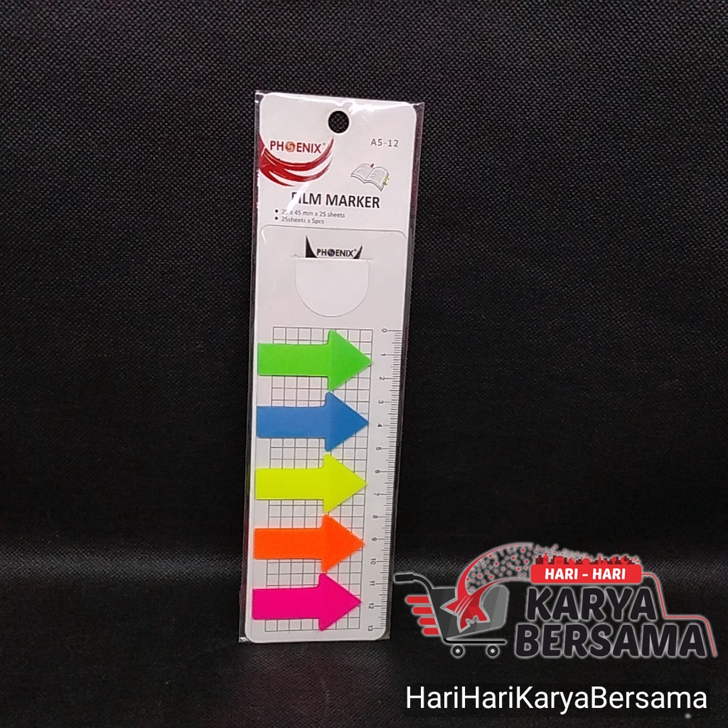 

PHOENIX STICKER STICK NOTE FILM MARKER A5-12 5 X 25 SHEETS