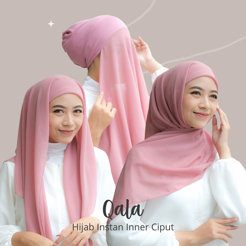 Qala Hijab Segitiga Instant Inner Ciput