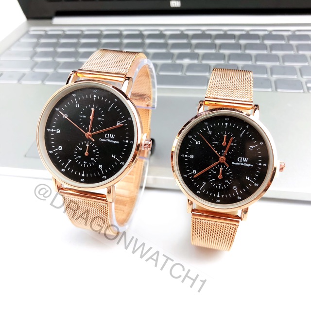 ［Ready Stock］Jam tangan couple rantai pasir Menenun kepadatan tinggi tali pasir  S1111