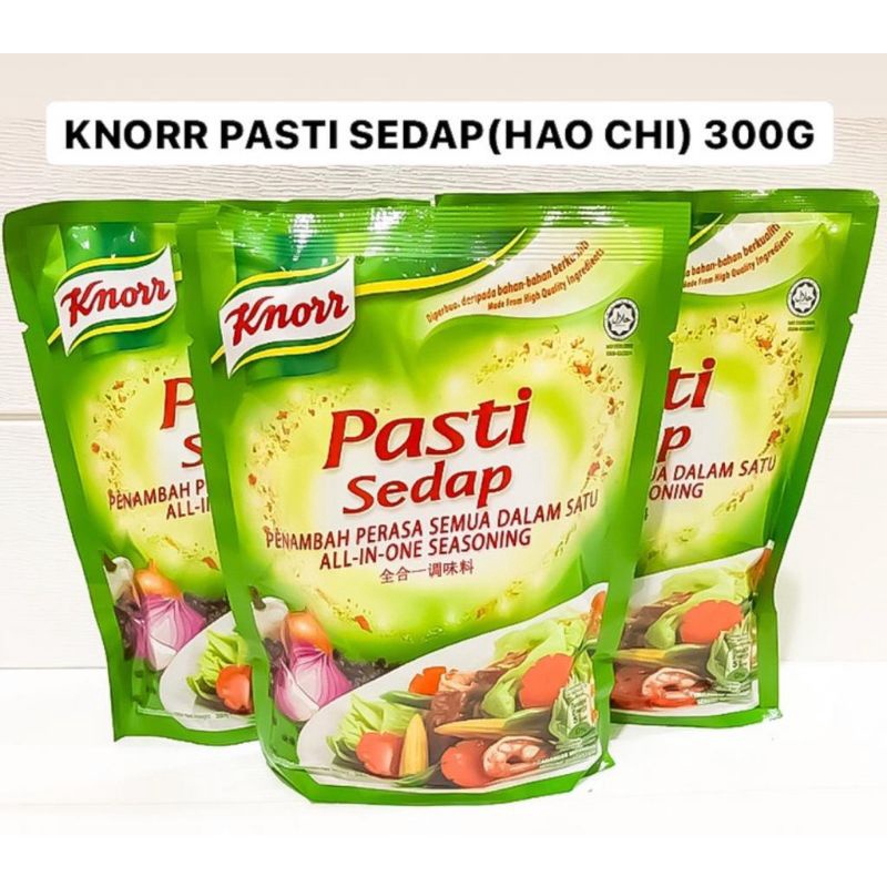 Knorr Pasti Sedap 300gr 300g 300 Hao chi Bumbu Dapur Kaldu Penyedap Rasa Ayam Sayur HALAL MLYSIA