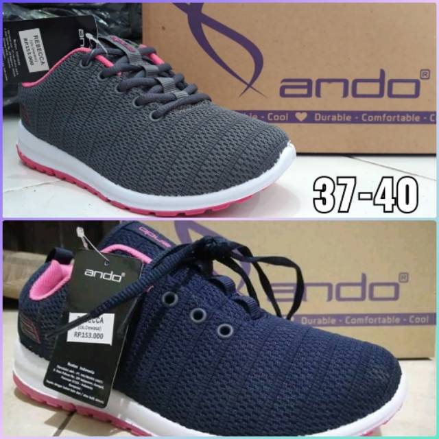 Sneakers Tali Wanita Ando REBECCA / Sepatu Tali Wanita Ando Original MURAH