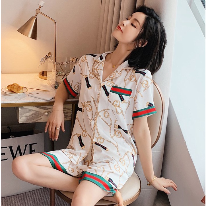 [UNI 005] SET PIYAMA PREMIUM | BAJU TIDUR WANITA | BAJU TIDUR KEMEJA WANITA