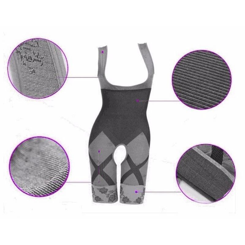 Natural Bamboo Sliming Suit , Baju Korset , Baju Bamboo Terusan , Korset