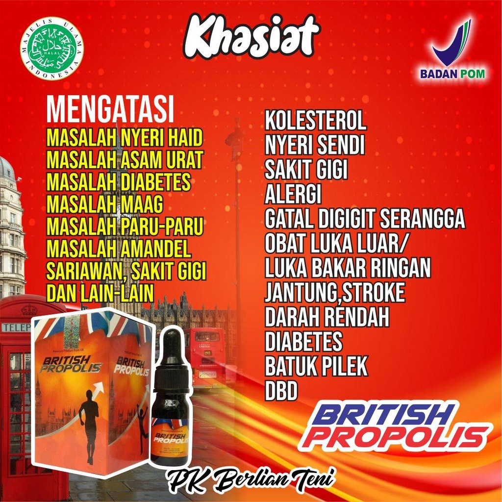 (free jahe sahara 2 rnteng) BRITISH PROPOLIS BP ASLI SUPLEMEN VITAMIN Manfaat untuk DAYA TAHAN TUBUH