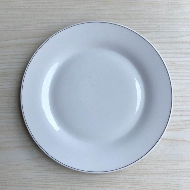 PIRING SAJI PORCELAIN CEPER 25cm / PIRING KERAMIK BESAR / PIRING SAJI / PIRING HOTEL