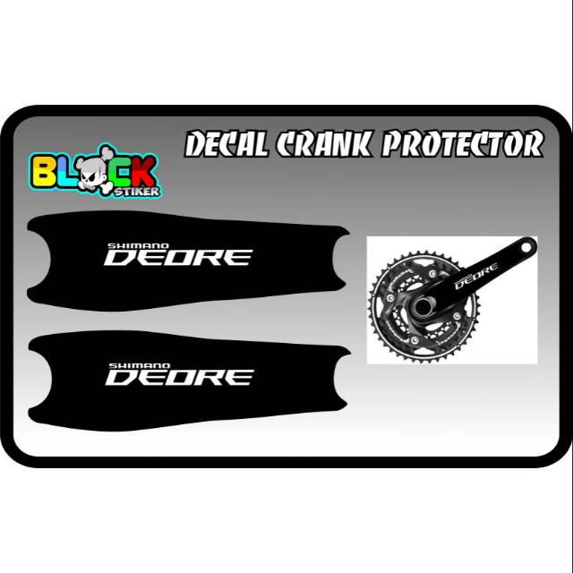Decal crank protector deore