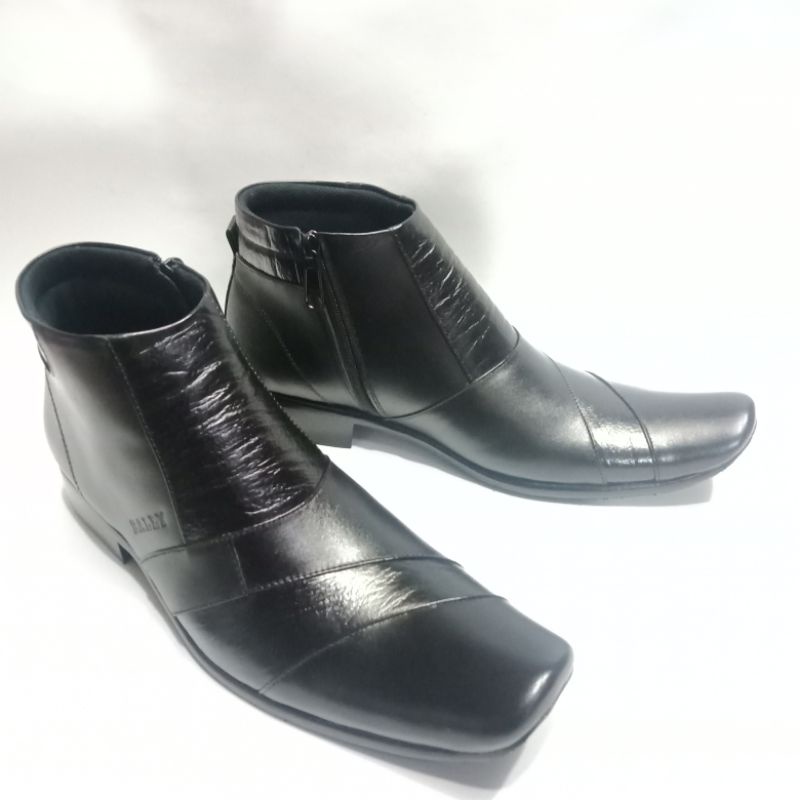 Sepatu Boot Pria Kulit Asli/Merek Bally/Kualitas Bagus/Pantofel Pria/Harga Murah/Pantofel Formal