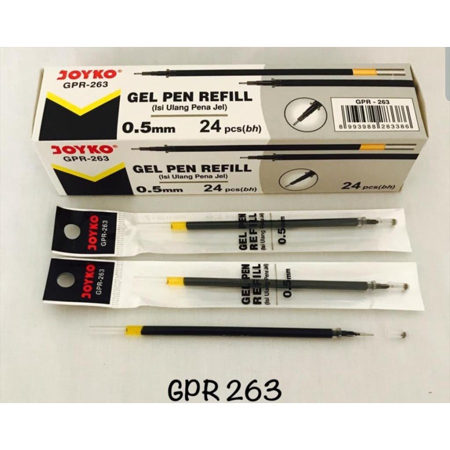 

JOYKO GPR-263 Refill Isi Gel Pen Joyko 0.5mm - refiil 1Pack / 24Pcs