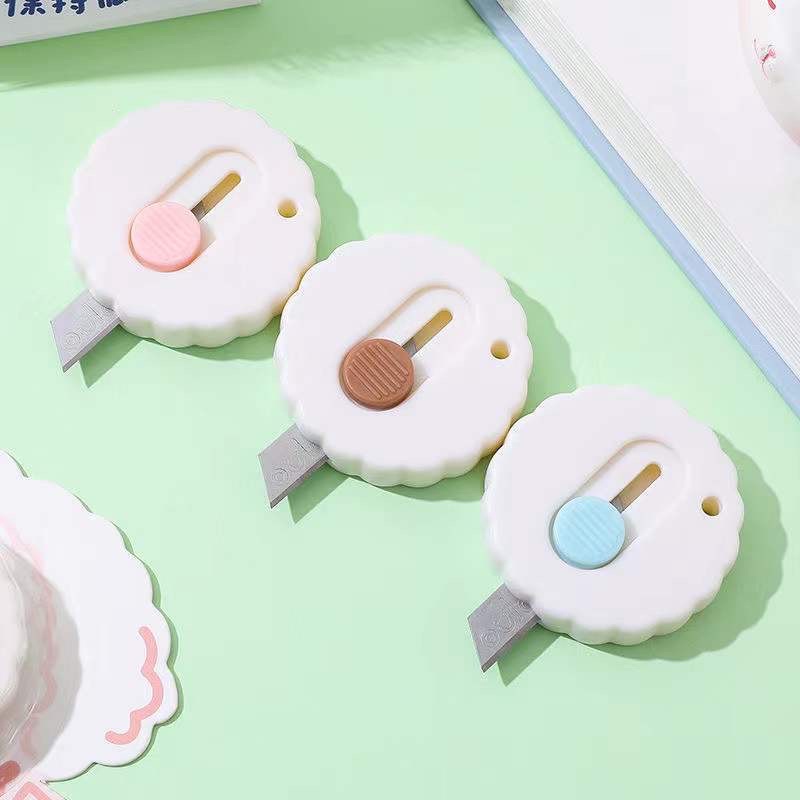 Pisau Cutter Beruang Mini Lucu/ Mini Cutter Pemotong Kertas Mini Portable/ Cutter Awan Unboxing Paket