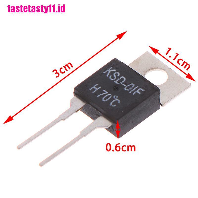 【TTID】2Pcs  Normally Open Thermal Switch Temperature Sensor Thermostat KSD-01F