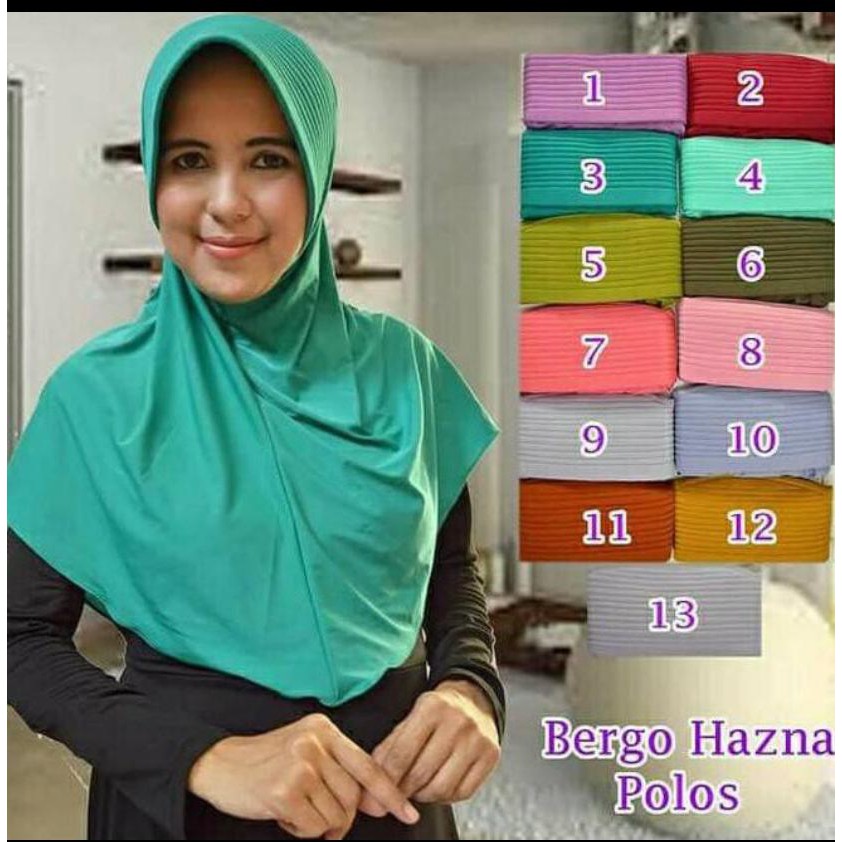 HIJAB/KERUDUNG INSTAN OVAL SIZE L REAL PICT