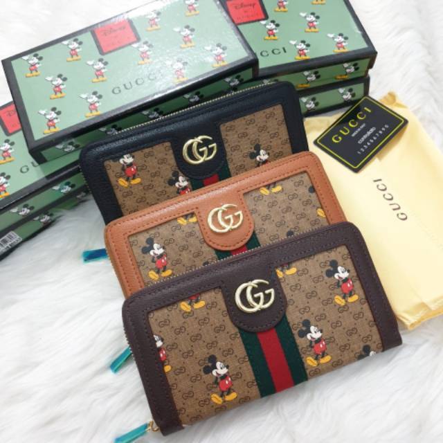 dompet guci mickey free BOX CARD Shopee Indonesia