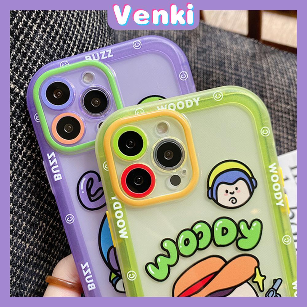 iPhone Case Silicone Soft Case Clear Case Fluorescent Color Airbag Shockproof Protection Camera Cartoon Cute Compatible For iPhone 11 Pro Max 13 Pro Max 12 Pro Max 7Plus xr XS Max