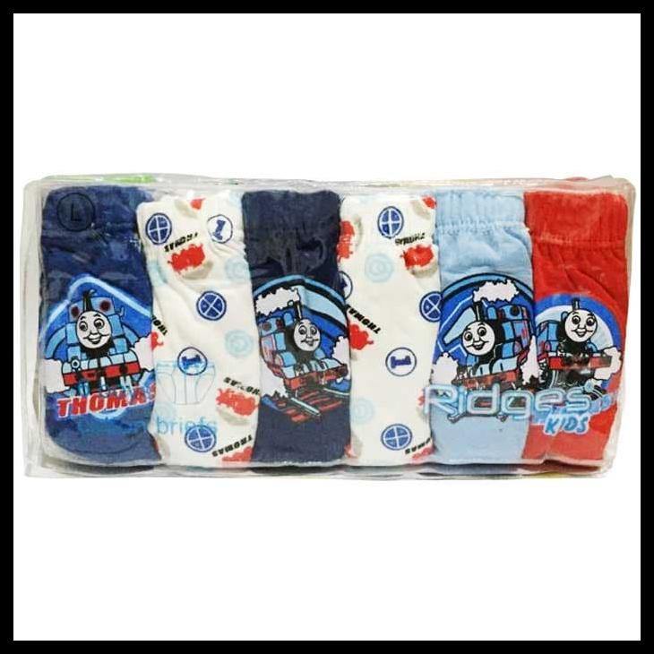 [READY STOCK] CELANA DALAM RIDGES ANAK COWO / LAKI-LAKI "THOMAS" R-112 ISI 6 PCS