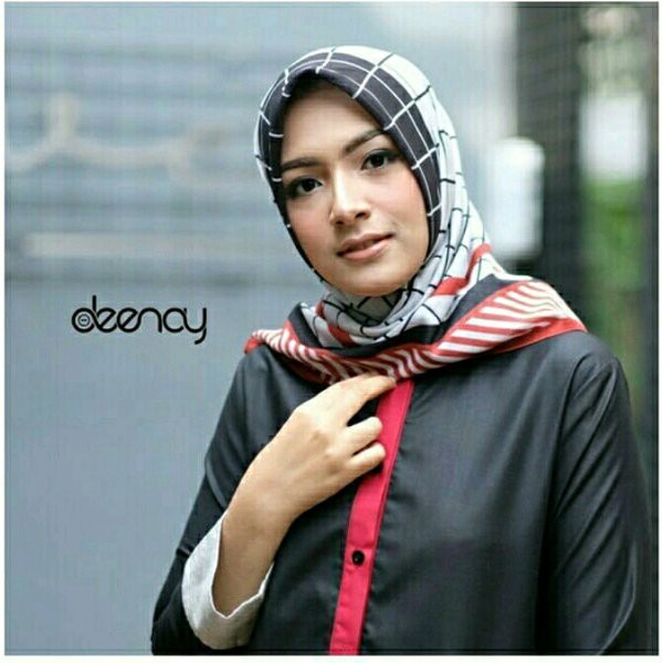 Deenay Hijab - Kerudung Deenay - Jilbab Deenay Voal Premium Motif Colleta - ORI