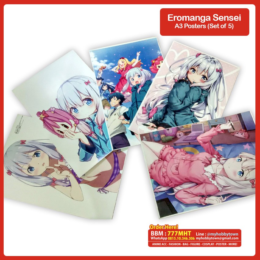 Poster Eromanga Sensei Set Of 5