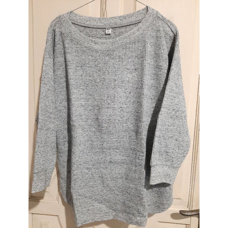 SALE T-shirt UNIQLO WAFFLE lengan panjang