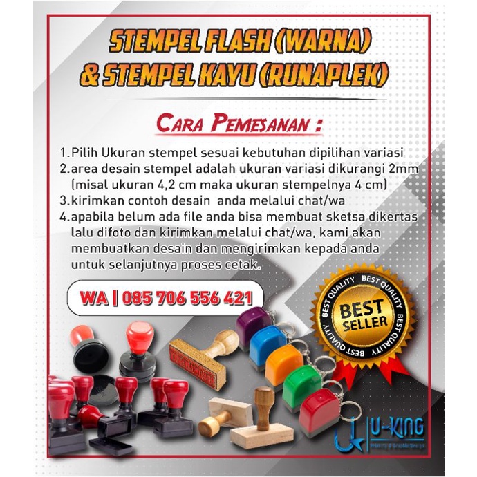 

STEMPEL FLASH (OTOMATIS) WARNA