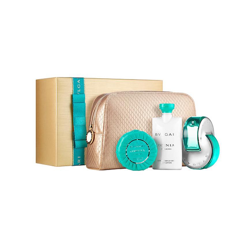 Parfum Original Counter Bvlgari Omnia Gift Set Paraiba Perfume Soap Body Lotion 100persen Authentic