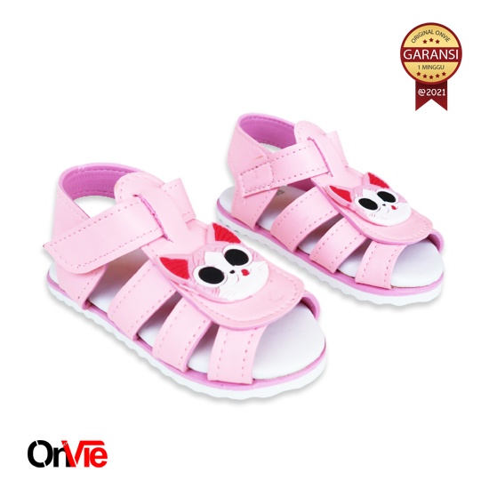 Sepatu Sandal Anak Perempuan Karakter Kucing Lucu | Sandal Anak Onvie