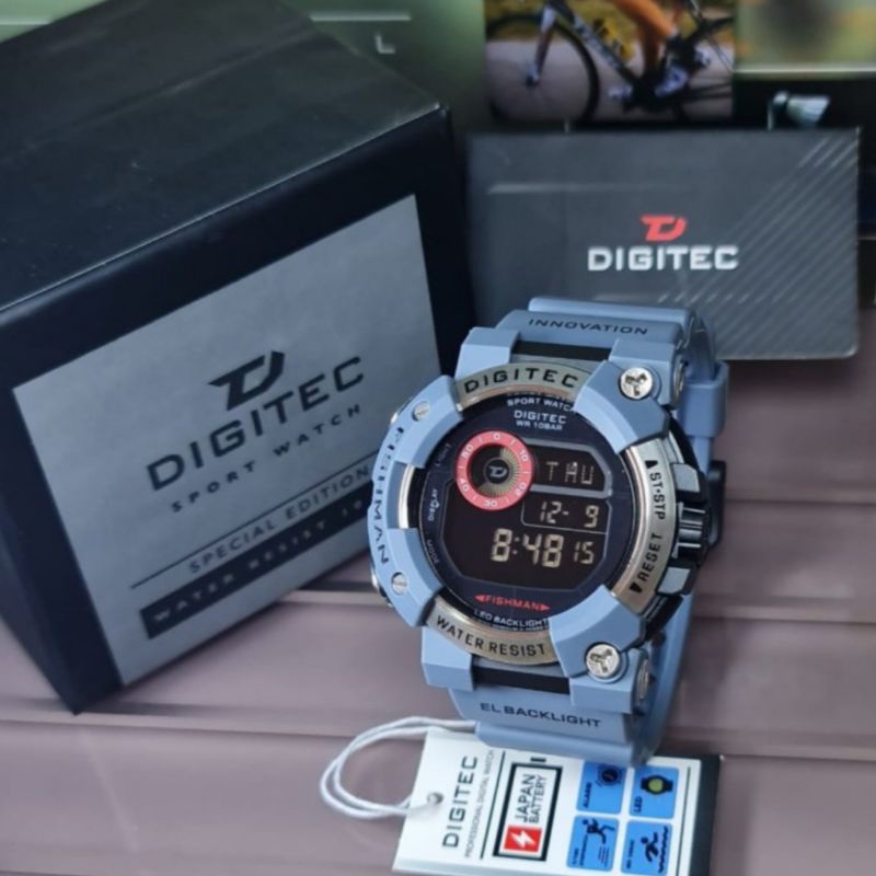 Jam Tangan Pria Digital Digitec 5150 Rubber Original