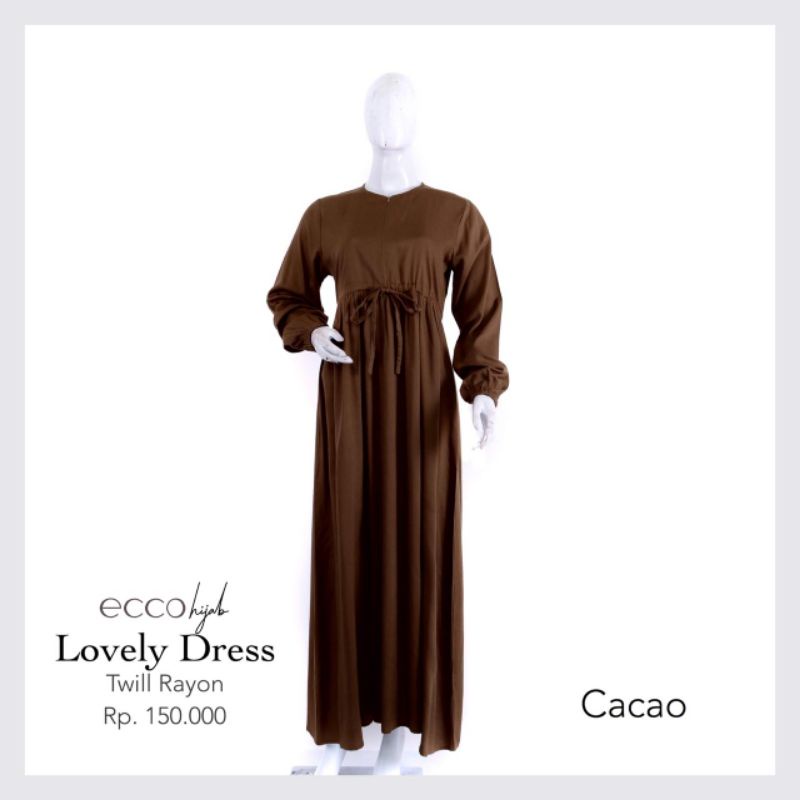 Lovely dress cacao XL By EccoHijab