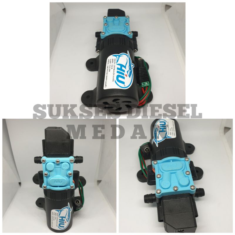 Dinamo Sprayer 12V DC Pompa Air Tekanan Tinggi 100psi Steam Hiu ASLI MODEL SOKET / SOKET