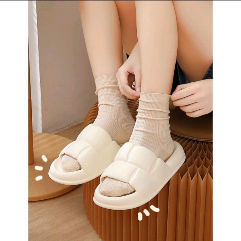 MINISO Sandal Slop EVA RINGAN Jelly Korean Import Soft Slippers anti selip